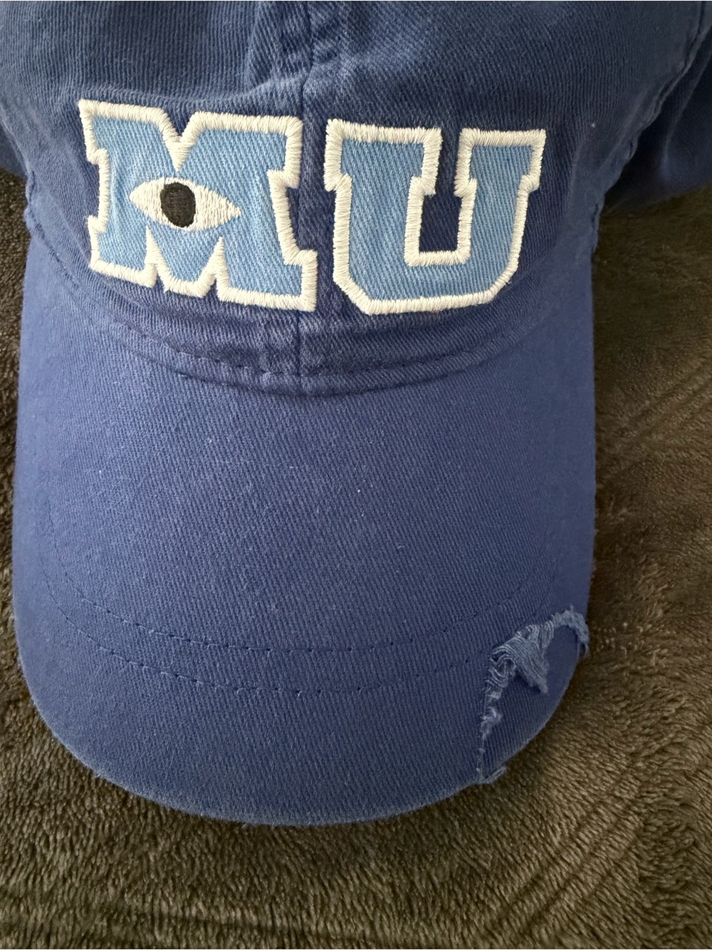 Navy Blue Embroidered MU Baseball Cap